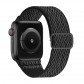 Jomo Nylon Λουράκι Υφασμάτινο (Apple Watch 42/44/45mm) Μαύρο
